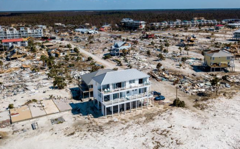 one residence withstood the storm